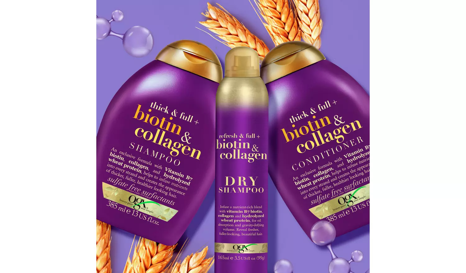 OGX Thick and Full Biotin & Collagen Shampoo 385ml