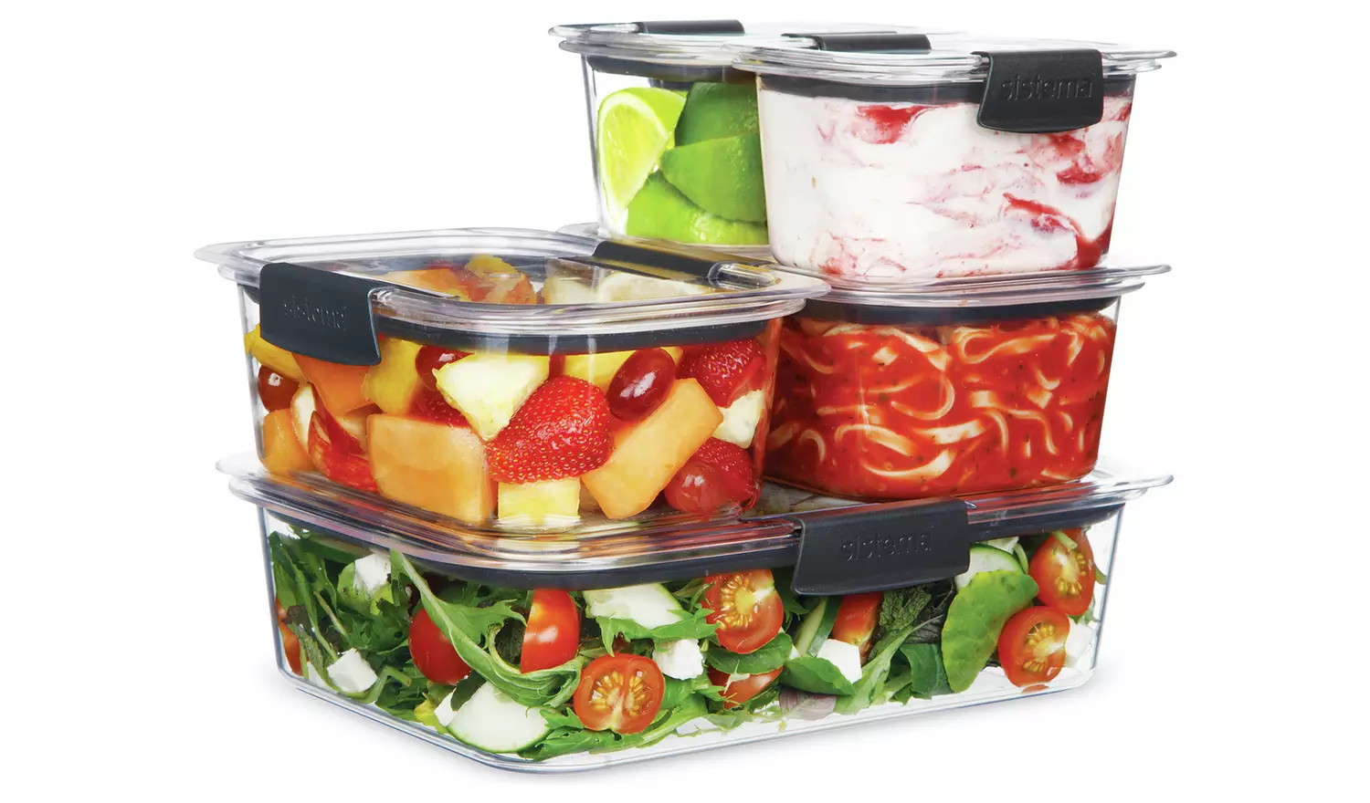 Sistema Brilliance Food Storage Set - 3 Pack