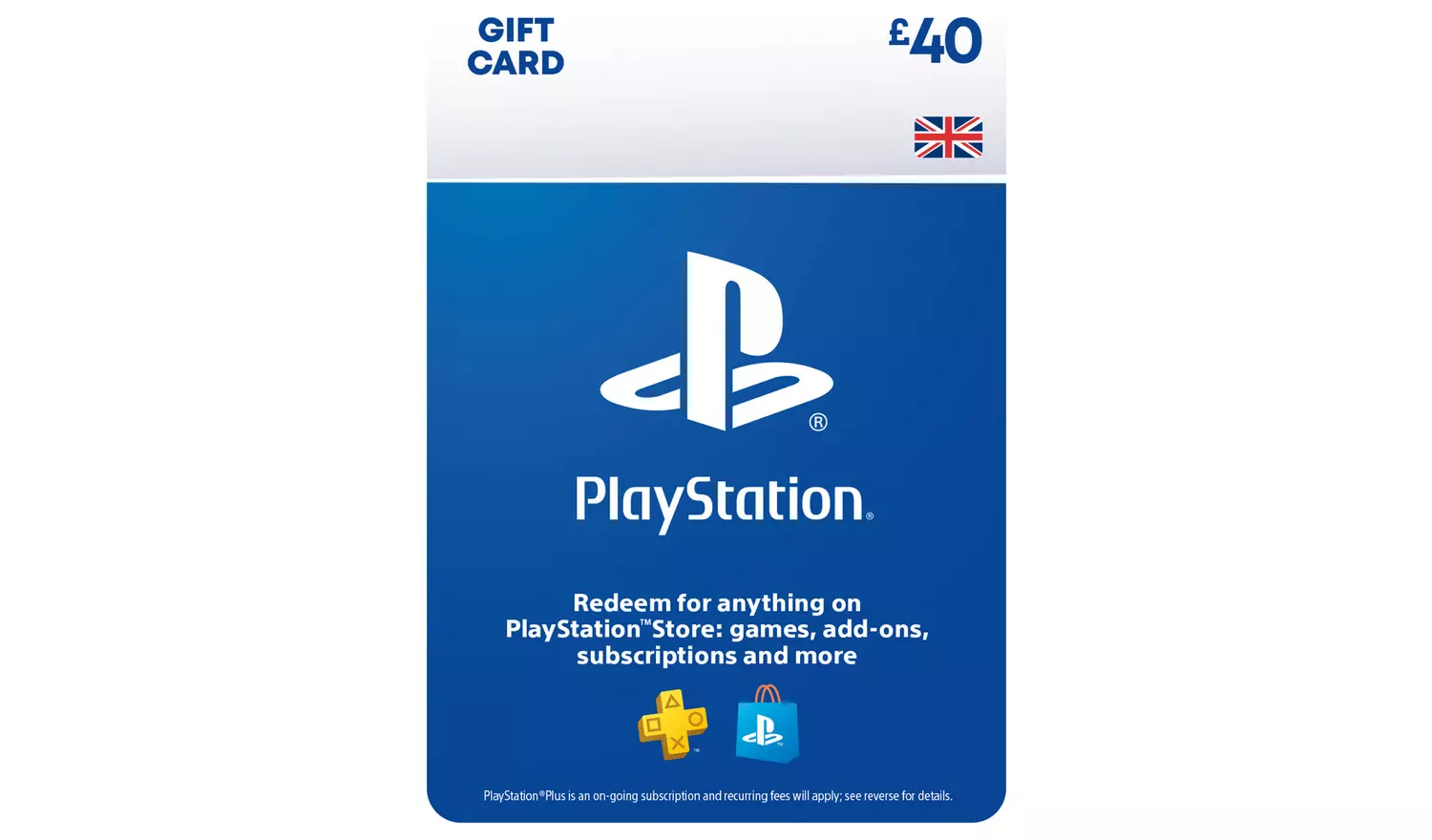 PlayStation Store 40 GBP Gift Card