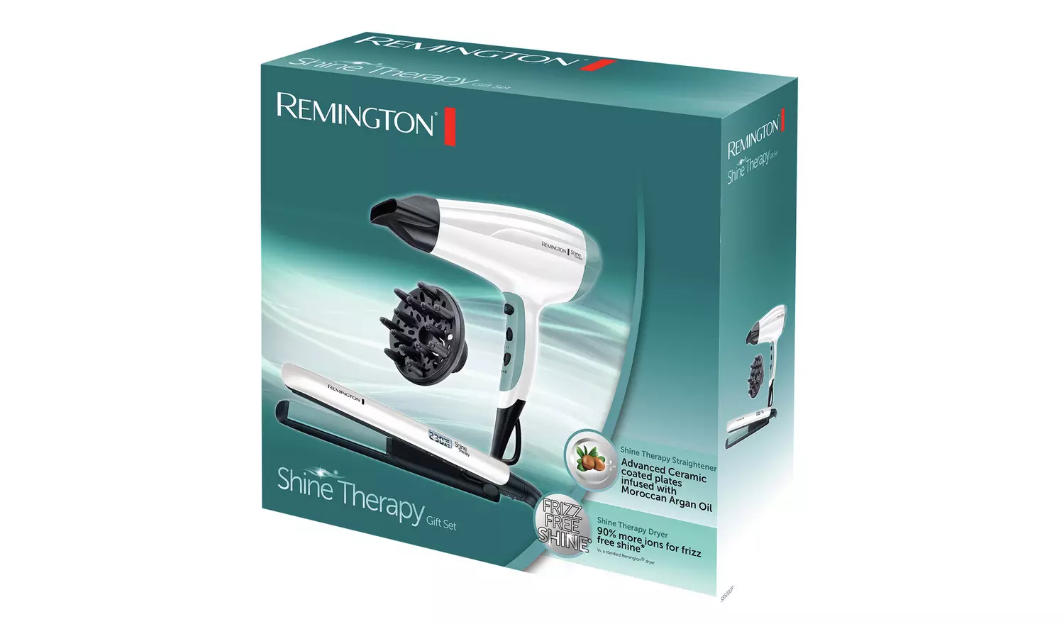 Remington Shine Therapy Hair Straightener & Dryer Gift Set